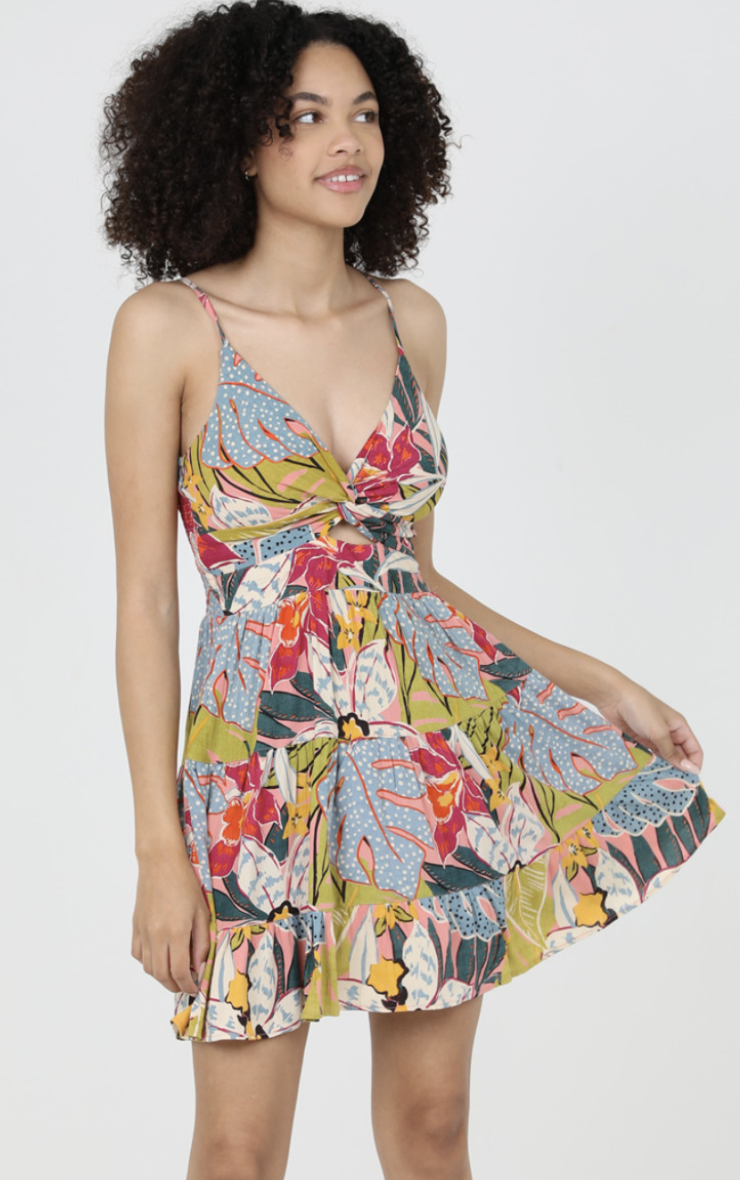 ANGIE MULTI-COLOR FLORAL SUNDRESS
