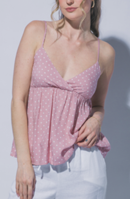 PINK POLKA DOT TANK
