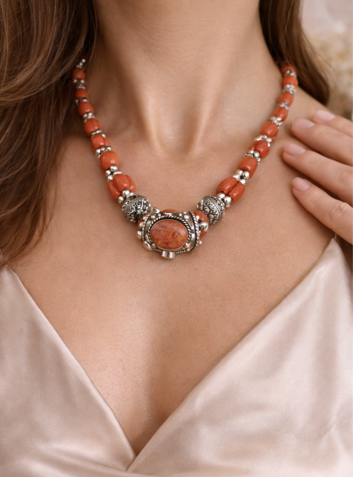 Tibetan Coral Necklace