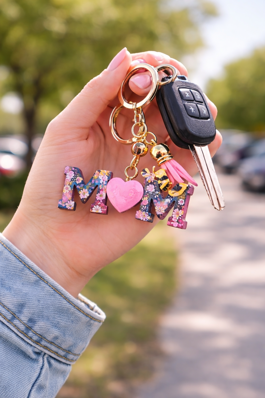 MOM Keychain – Classic and Bee Charm Edition 🐝