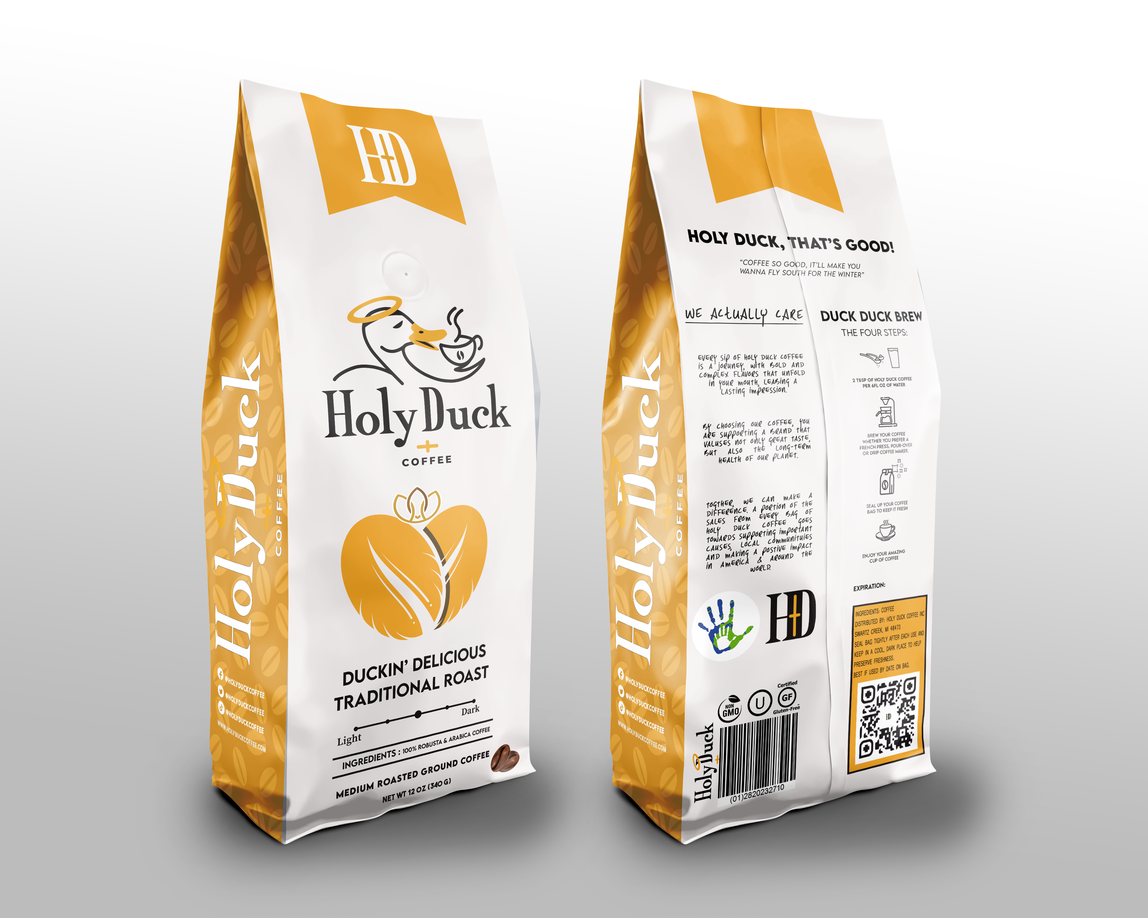 Duckin Delicious Medium Roast 1lb Bag