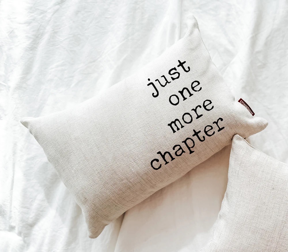 One More Chapter Linen Pillowcase